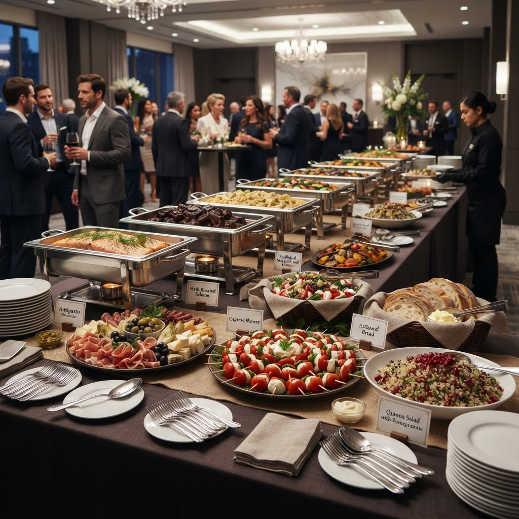 Professionelles Catering Buffet von Gast Rosenheim